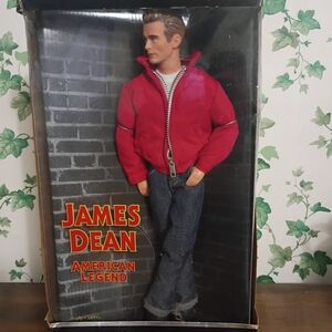 James Dean Collectible Doll with Red Jacket